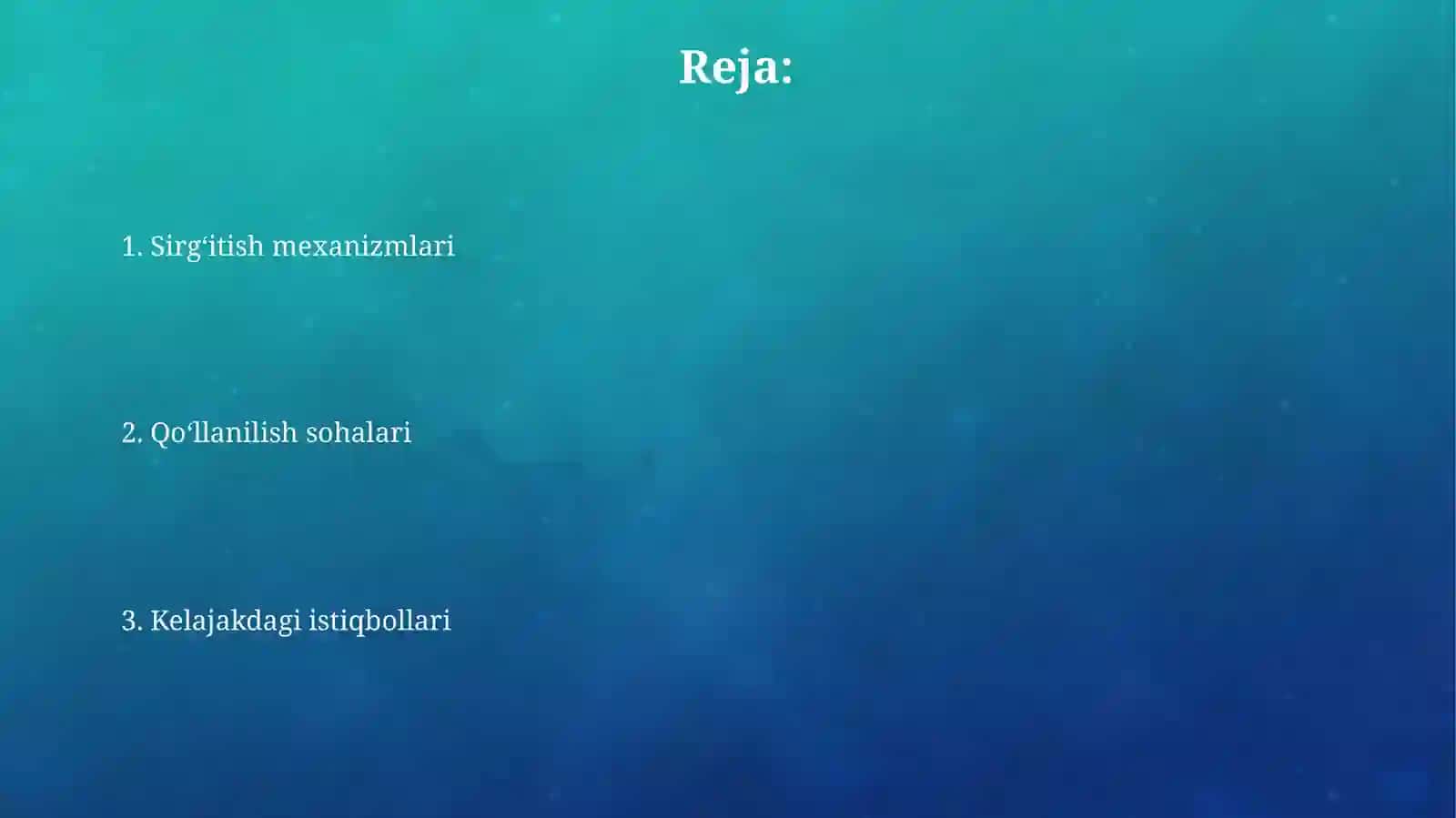 Sirgʻitish mexanizmlari 2