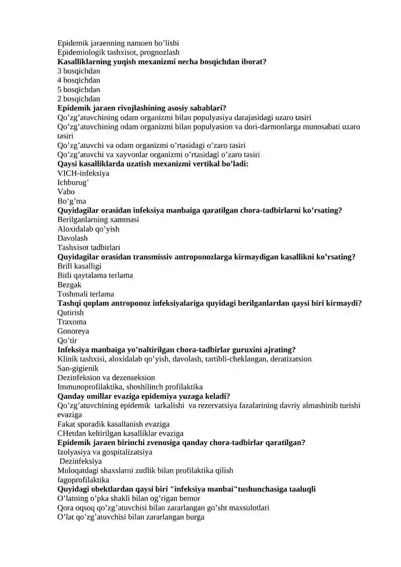Infeksiya manbai tushunchasi 2