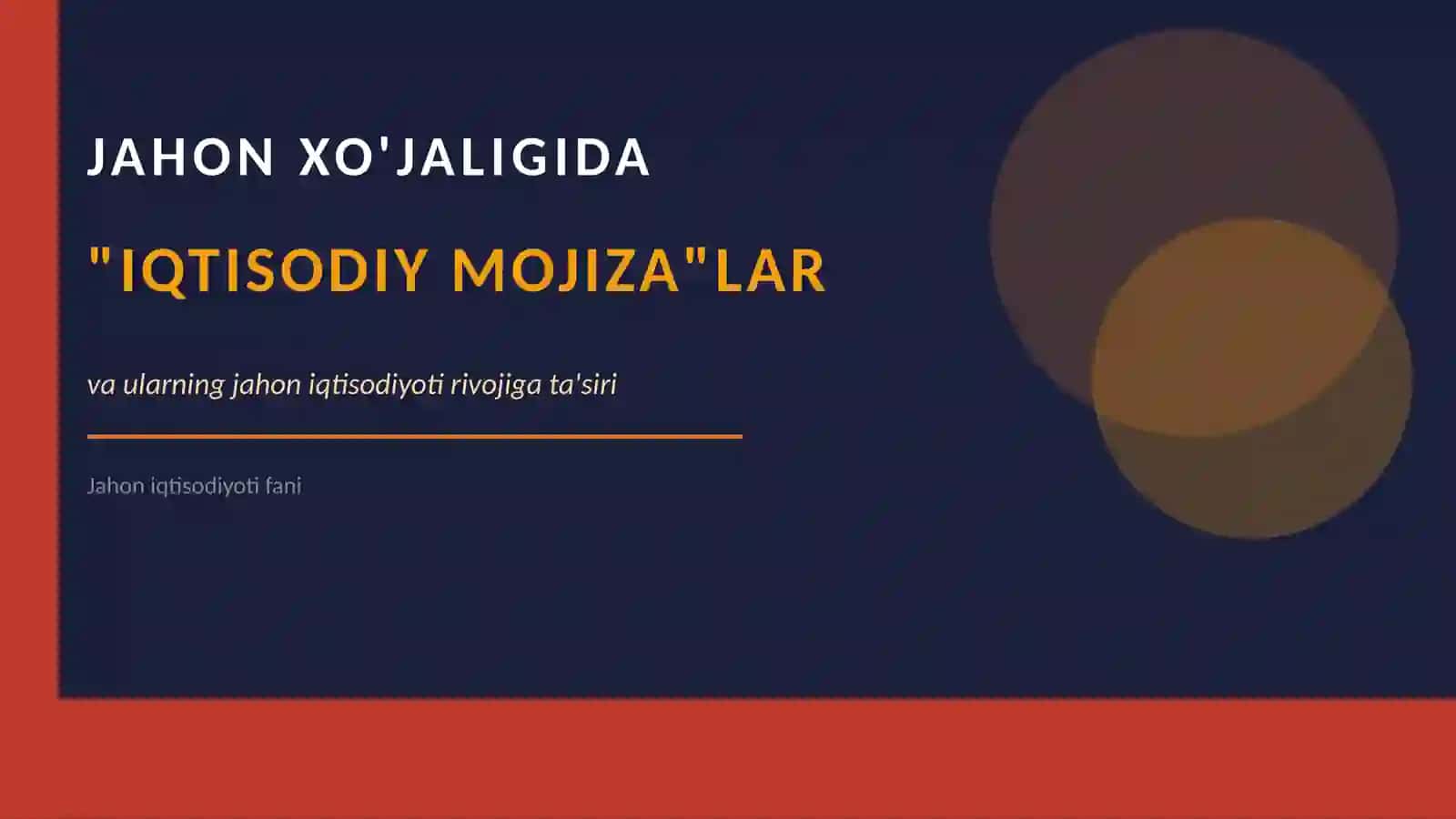 JAXON IQTISODIYOTI 2