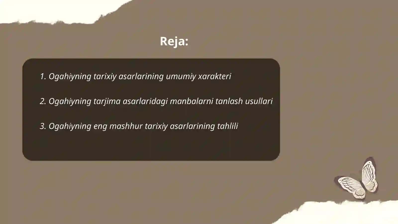 Ogahiyning tarixiy va tarjima asarlari 2