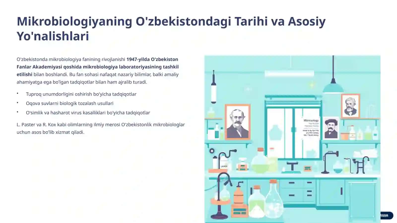O'zbekistonda Mikrobiologiya, Virusologiya, Immunologiya va Parazitologiya Fanining Rivojlanishiga Hissa Qo'shgan Yetakchi Omillar 2