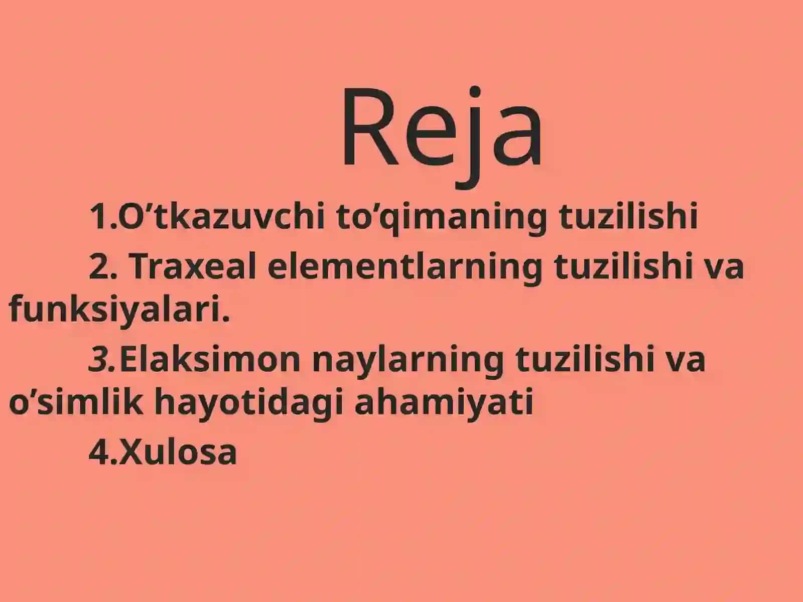 O’tkazuvchito'qimalar 2