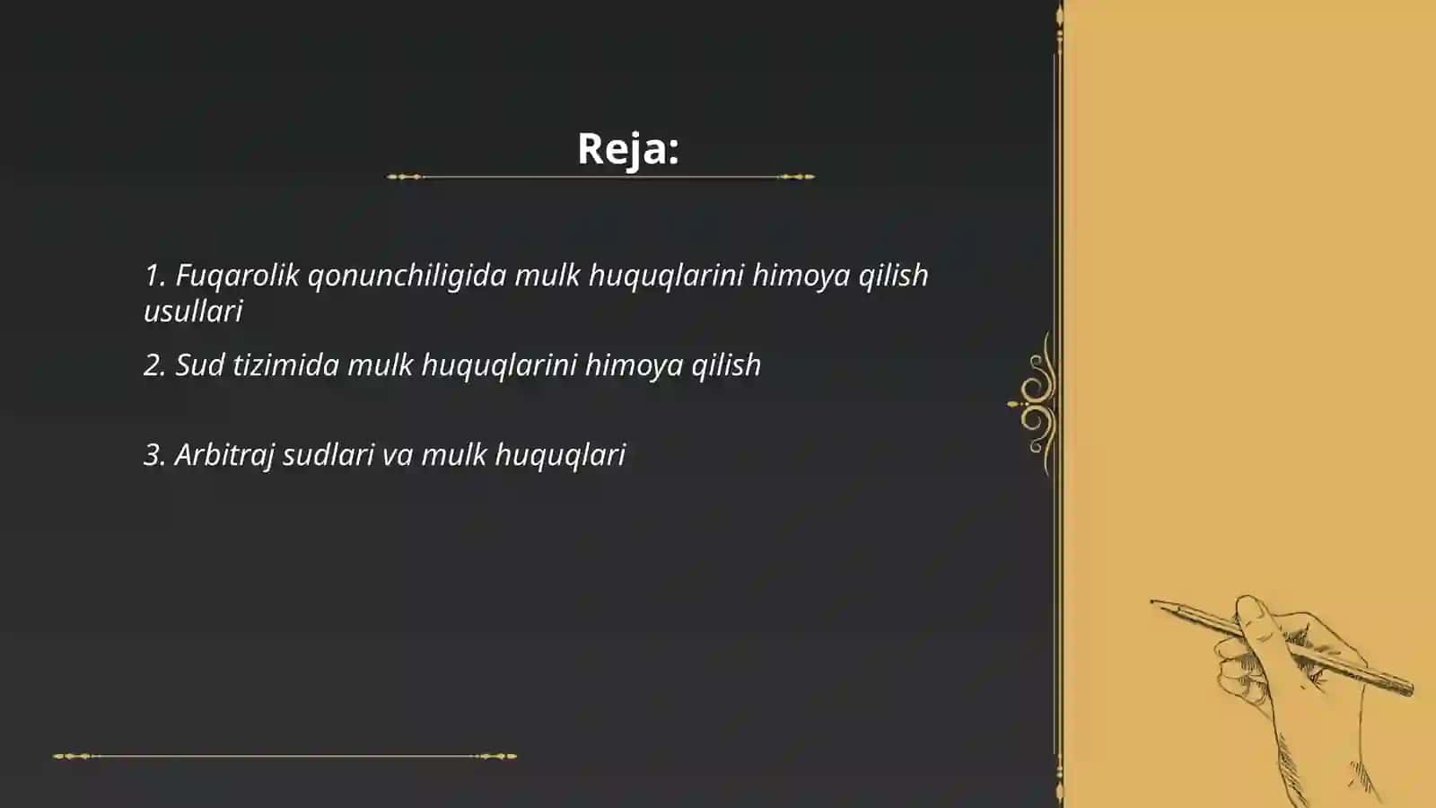 Fuqarolik qonunchiligida mulk huquqlarini himoya qilish usullari 2