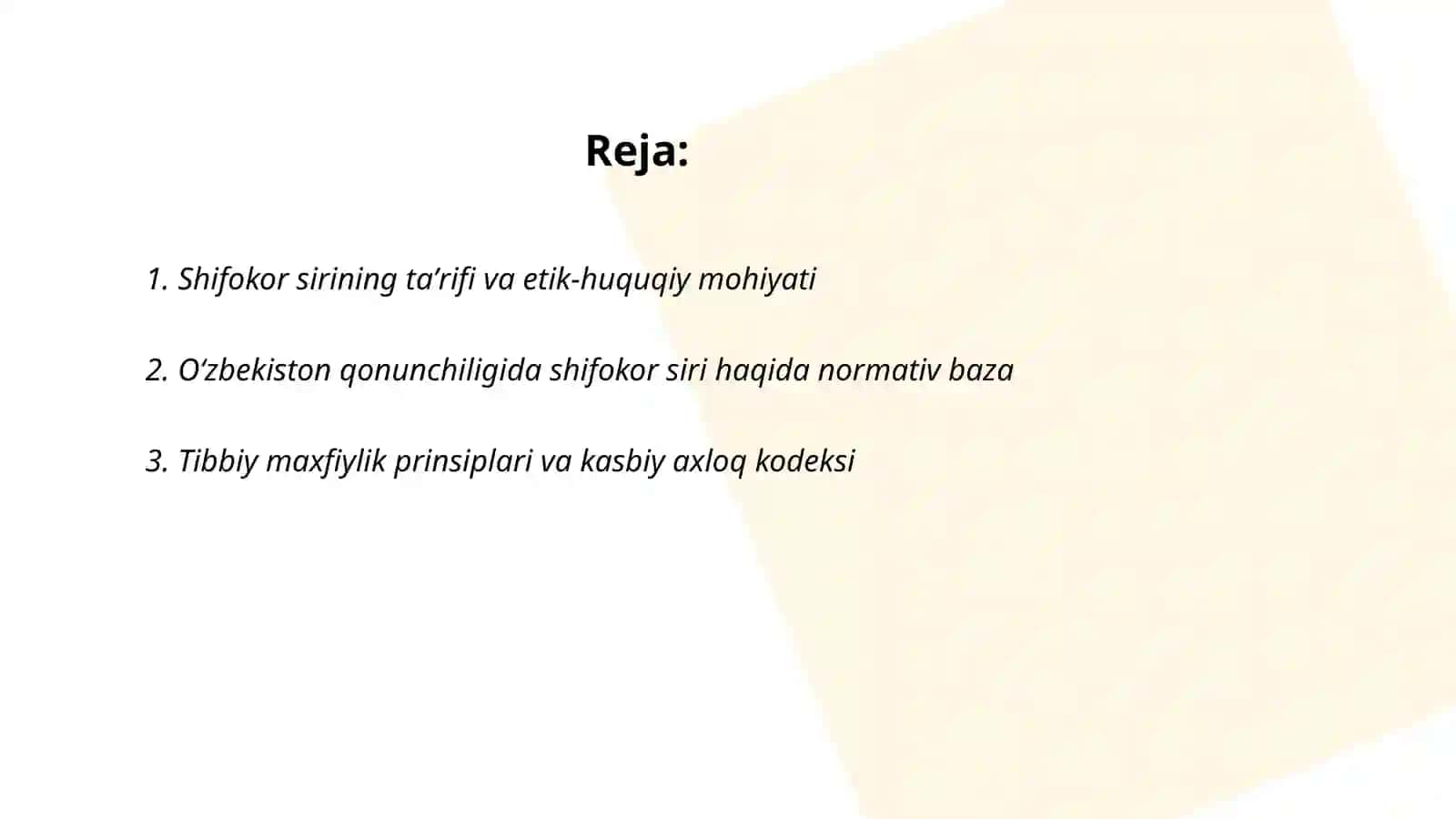 Shifokor siri ‘muammosining etik-huquqiy jihatlari 2