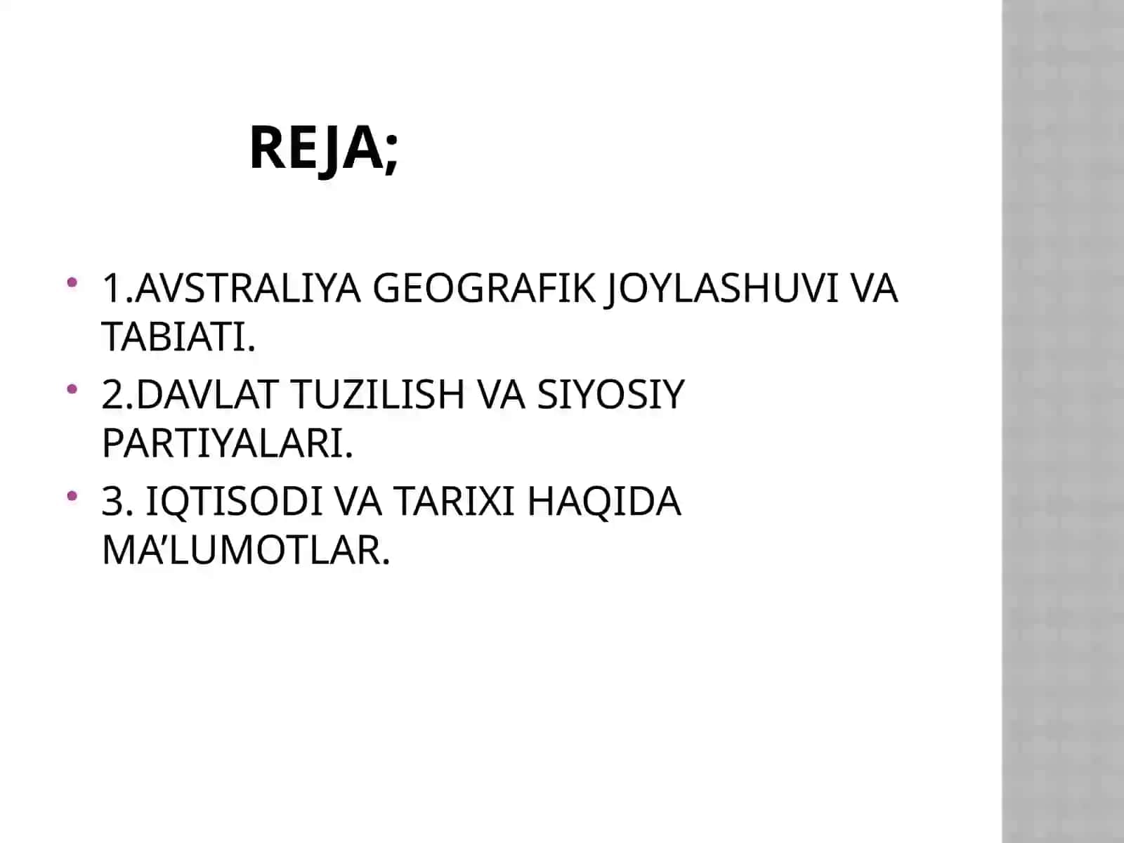AVSTRALIYA GEOGRAFIK JOYLASHUVI VA TABIATI 2