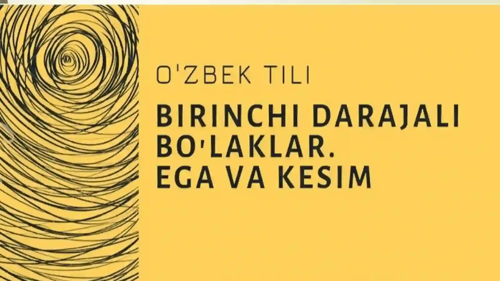 Gapbo'laklari. Ega va kesim bo’yicha misollar ustida ishlash 2