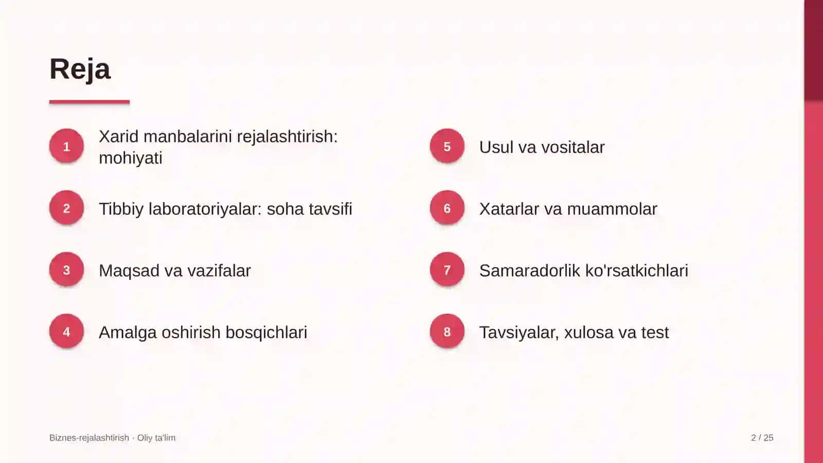 tibbiy laboratoriyalarda xarid manbalarini rejalashtirish 6372 2