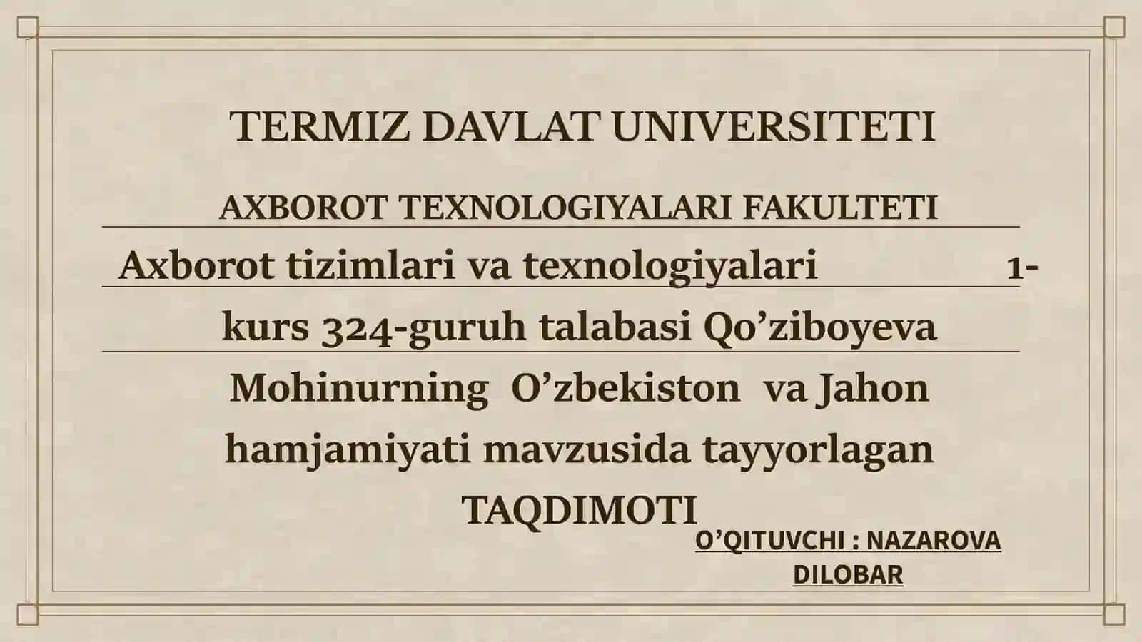 O’ZBEKISTONNING ENG YANGI TARIXI 2