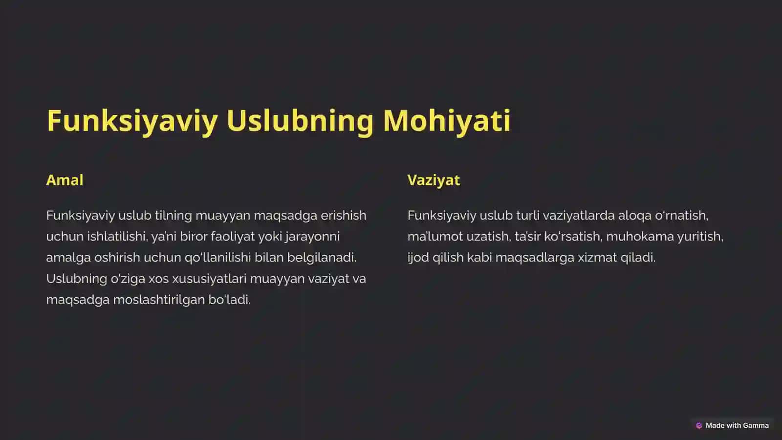 Funksiyaviy Uslub Tilning Amalda Qo‘llanilishi 2