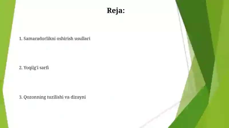 Qozon qurulmani fiki va yoqilgi sarfi 2