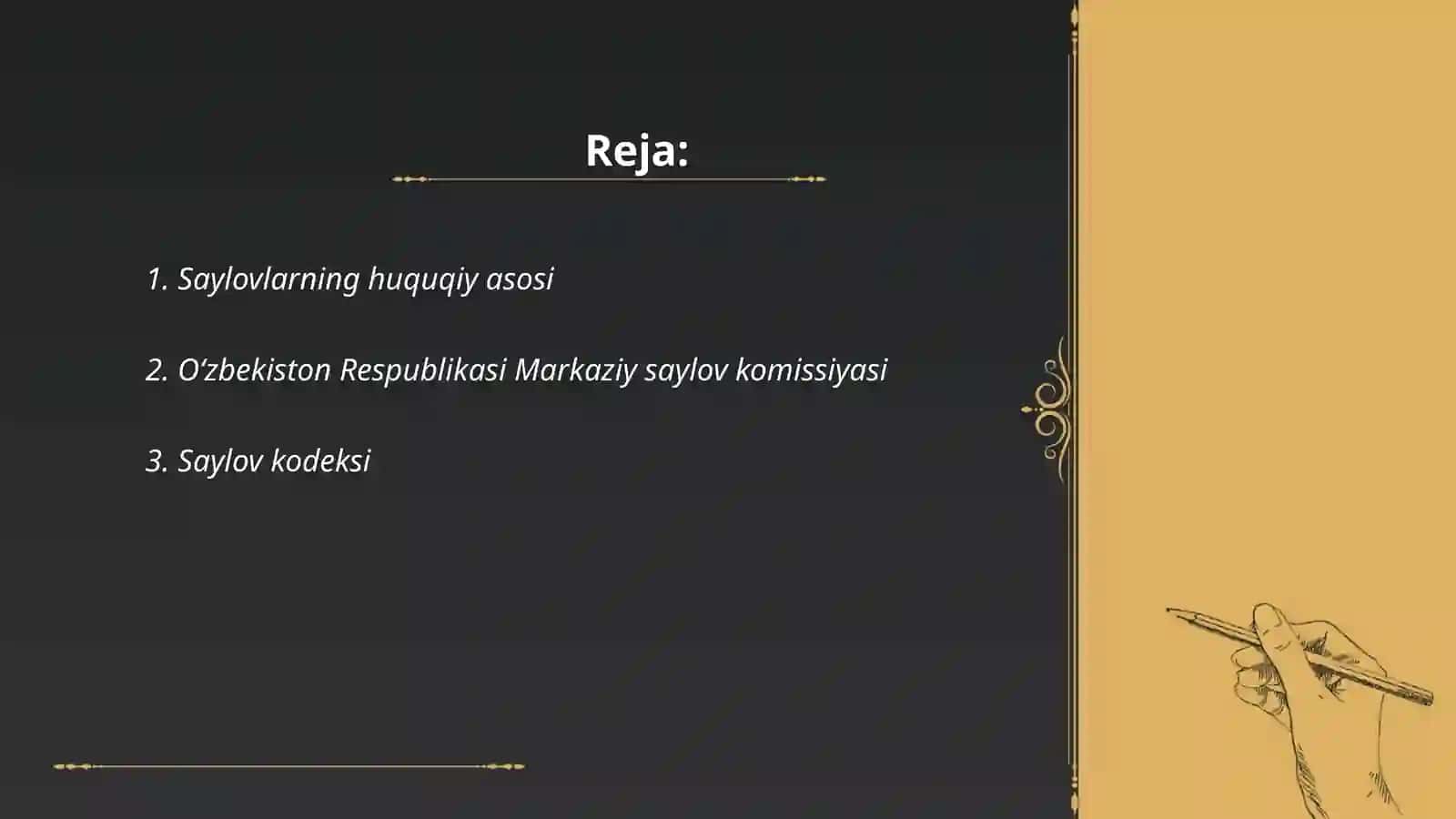 O'zbekston Respublikasida saylov sistemasi 2