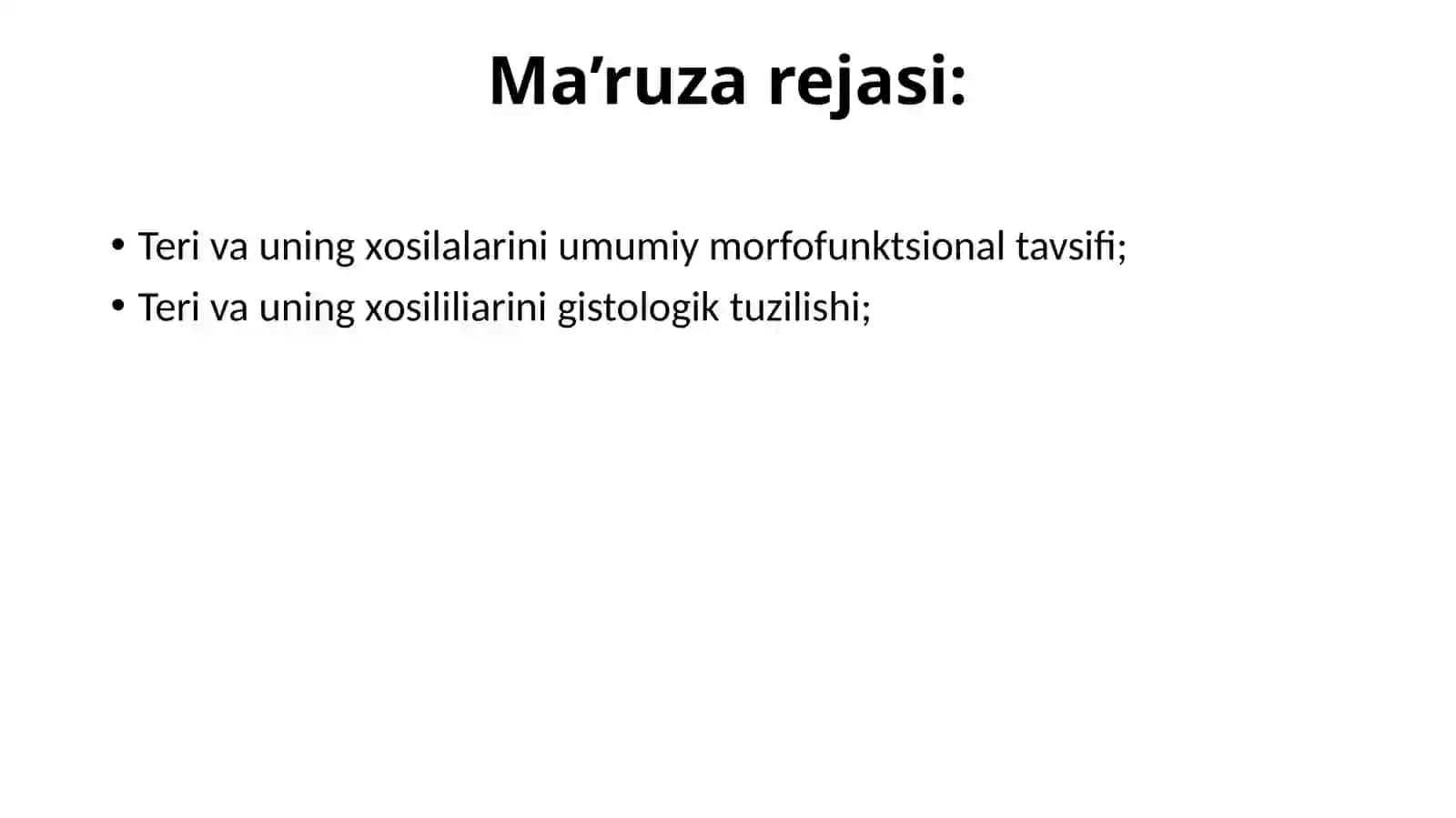 TERI VA UNING HOSILALARI 2