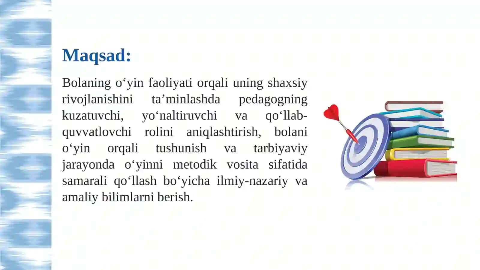 Maktabgacha yoshdagi bolalarni  rivojlantirishda innovatsion yondashuvlar–o‘yinga asoslangan  ta’lim 2