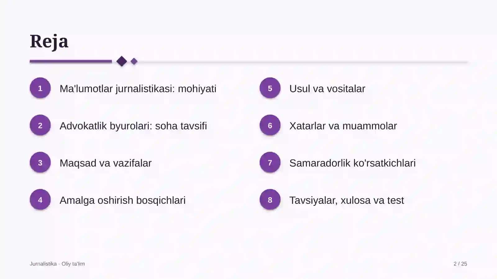 Advokatlik byurolarida ma'lumotlar jurnalistikasi 2