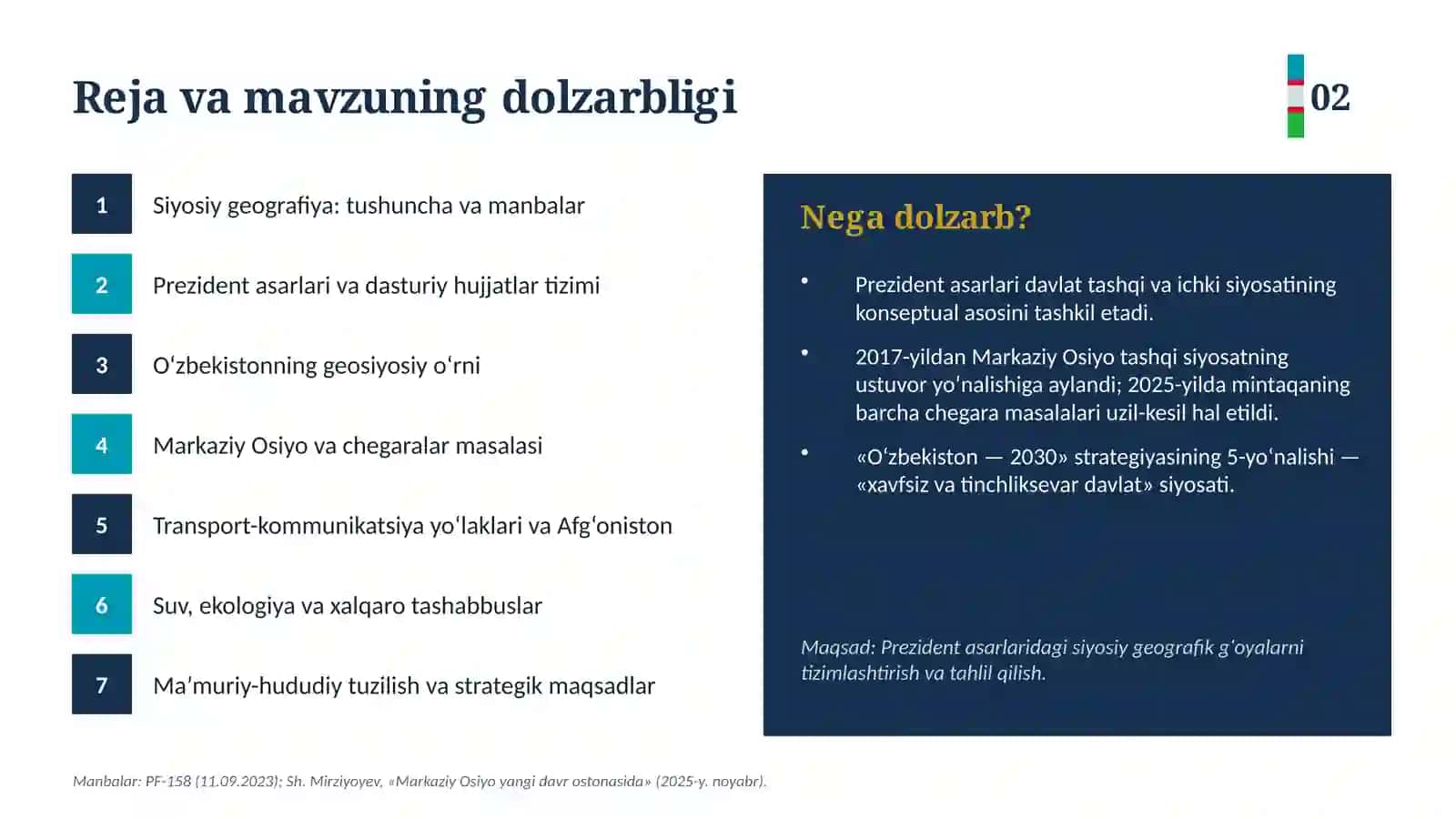 prezident asarlarida siyosiy geografik masalalar ppt 2