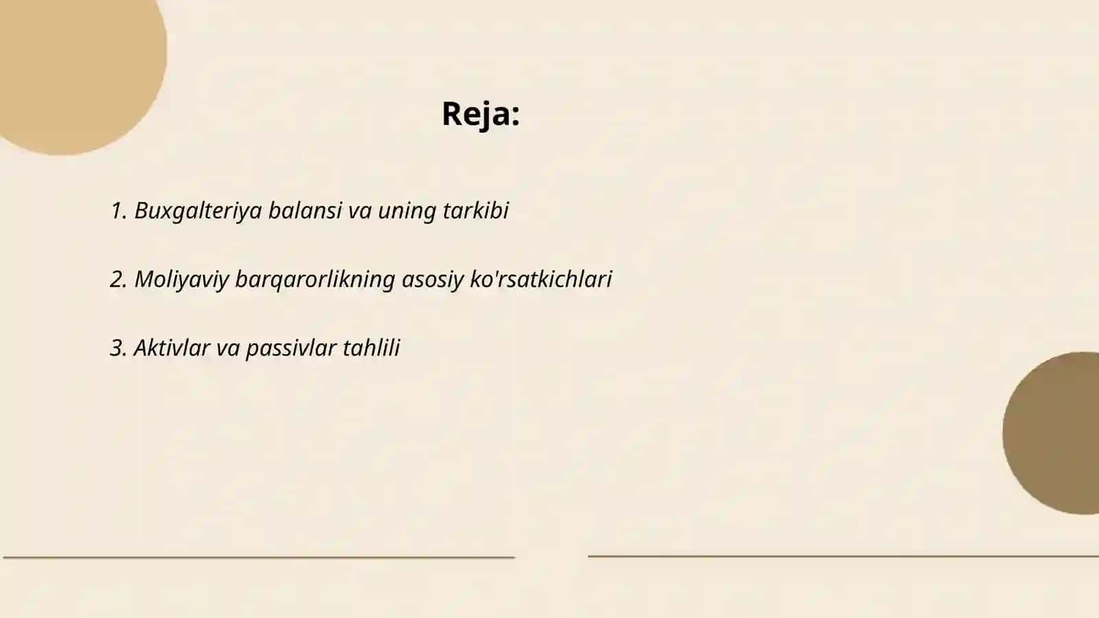 Buxgalteriya balansi va moliyaviy barqarorlik tahlili 2