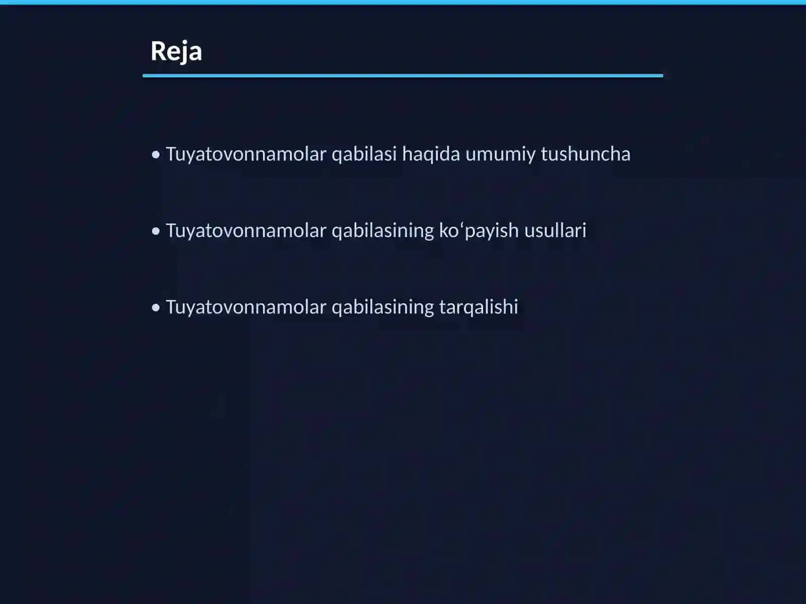 Botanika: Tuyatovonnamolar qabilasi 2