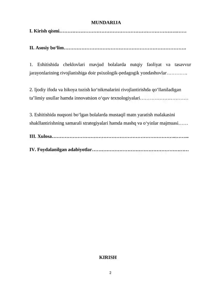 Eshitishida nuqsoni bo`lgan bolalarda ijodiy hikoya qilish ko`nikmalarini shakllantirish 2