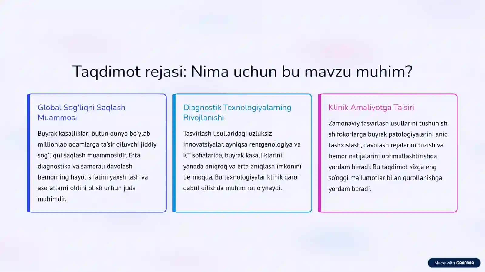 Buyrak kasalliklarini zamonaviy rentgenologik va KT tekshirish usullari 2