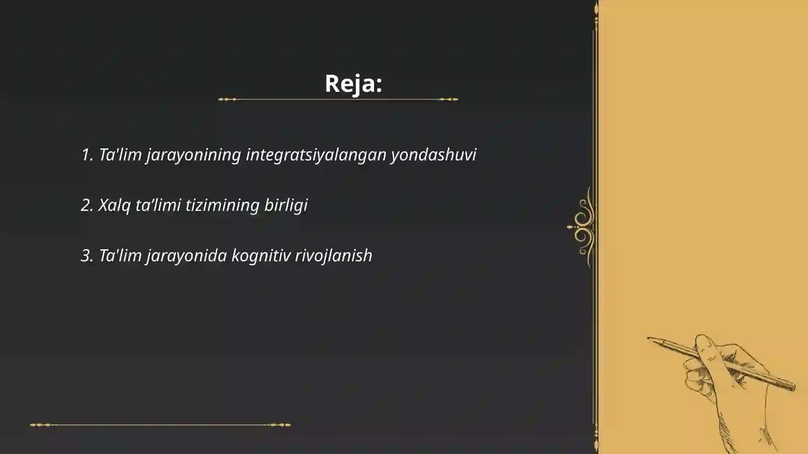 Ta'lim jarayoni yagona pedagogik tizim sifatida 2