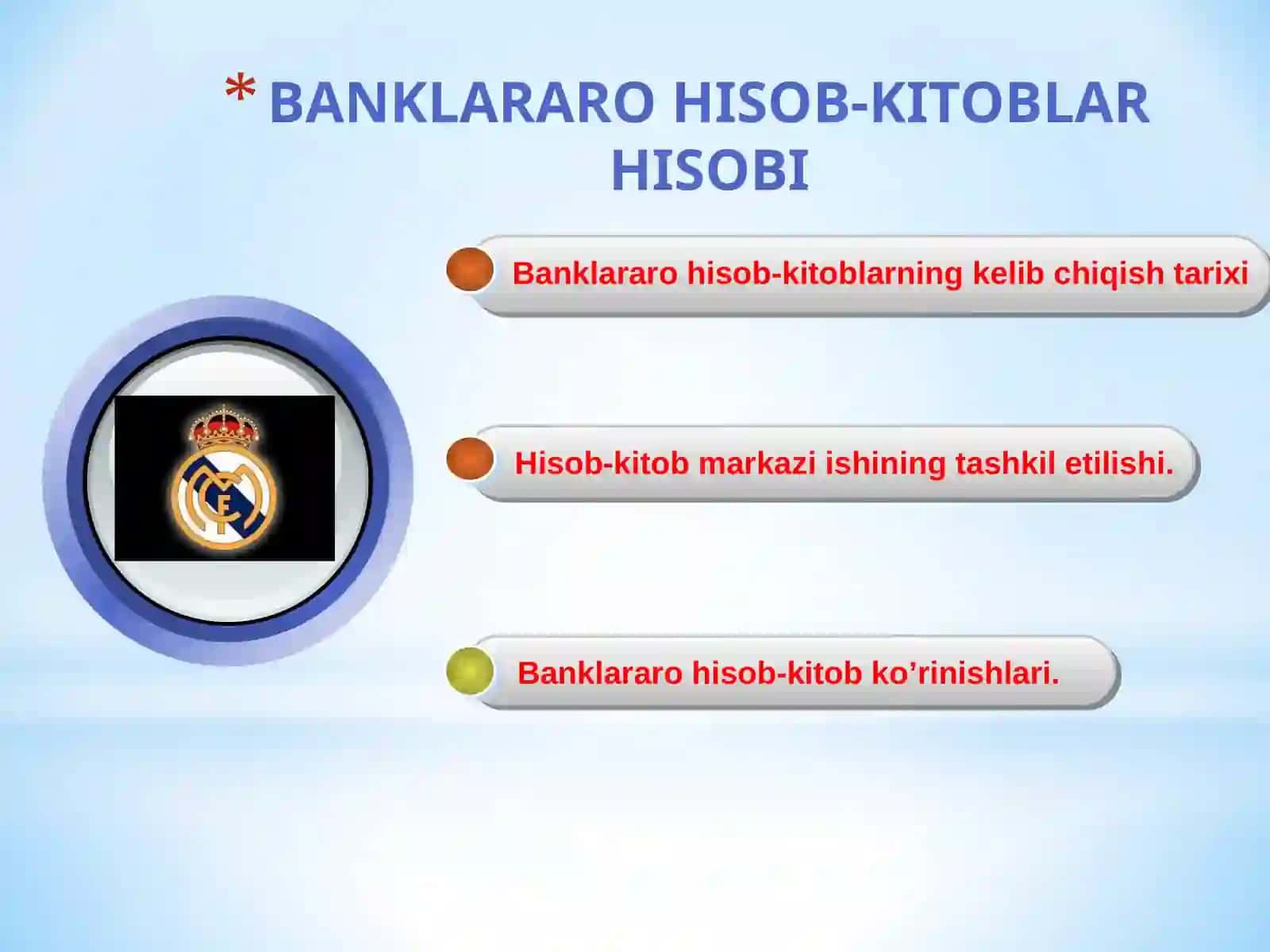 Banklararohisob-kitobLARHISOBI 2