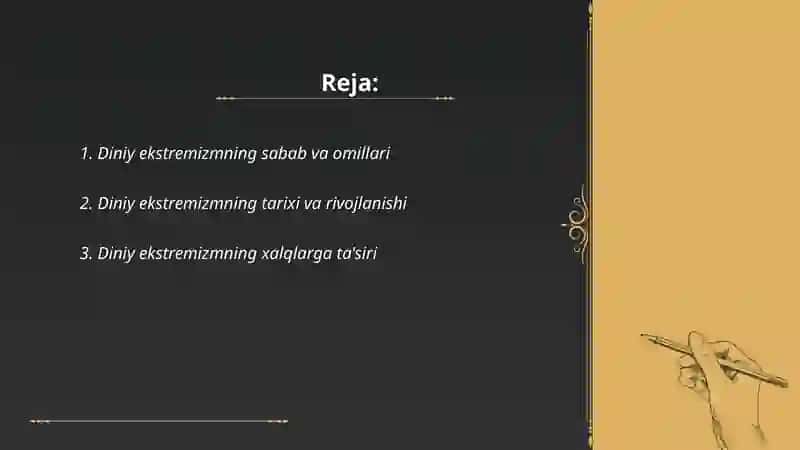 Diniy ekstrimizm g’oyalar haqida 2