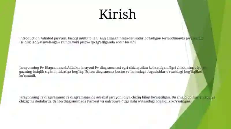 Adiabat Jarayon. Jarayonning Pv Va Ts _Diagirammalari 2