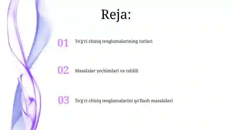 To'g'ri chiziqning segment tenglamasi 2