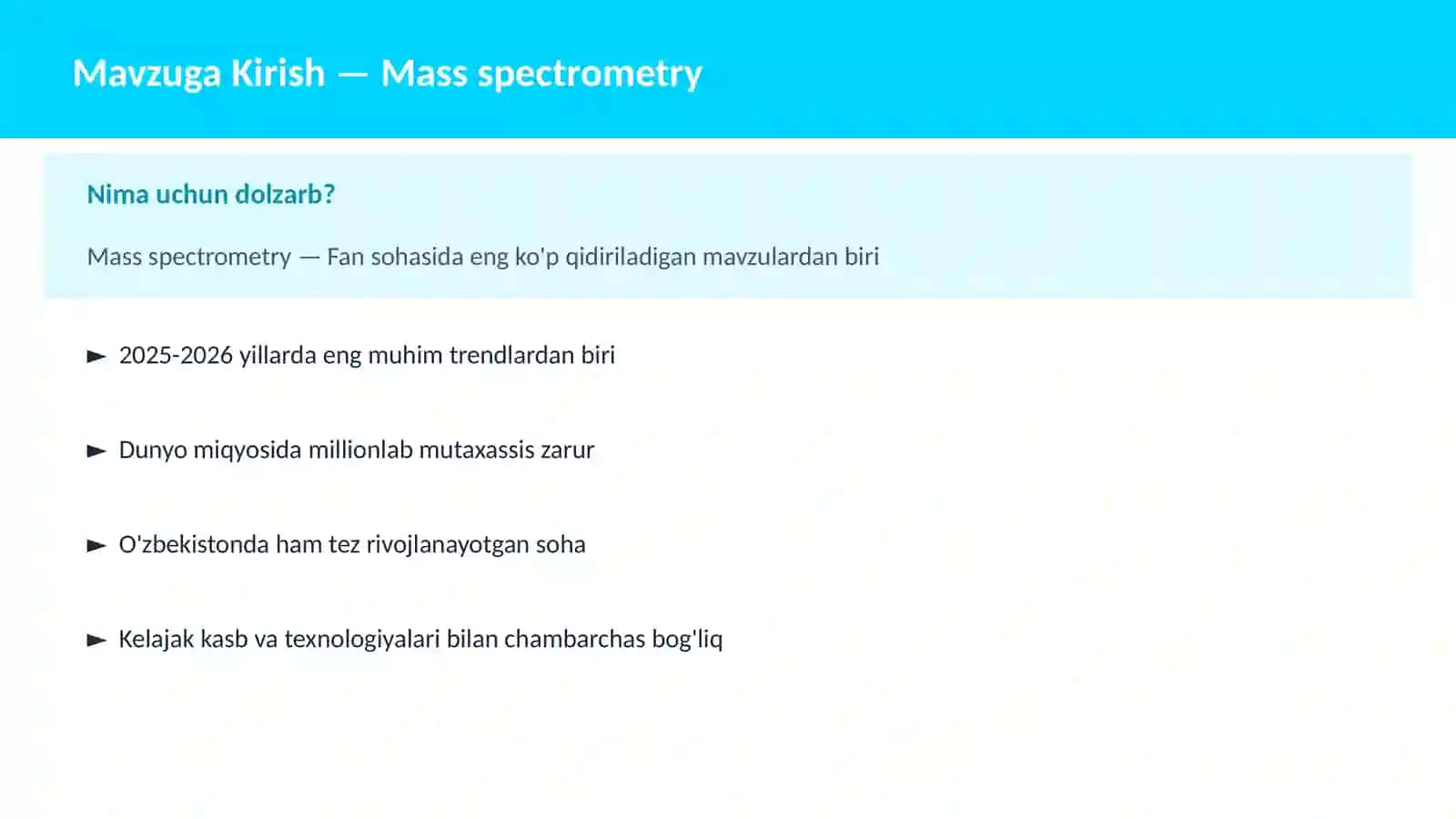 Mass spectrometry 2