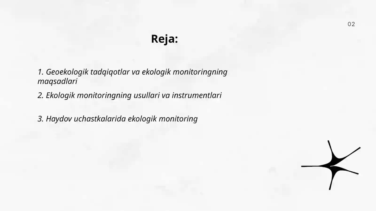 Geoekologik tadqiqotlar va ekologik monitoringning maqsadlari 2