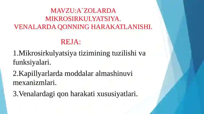 NORMAL FIZIOLOGIYA FANI 2