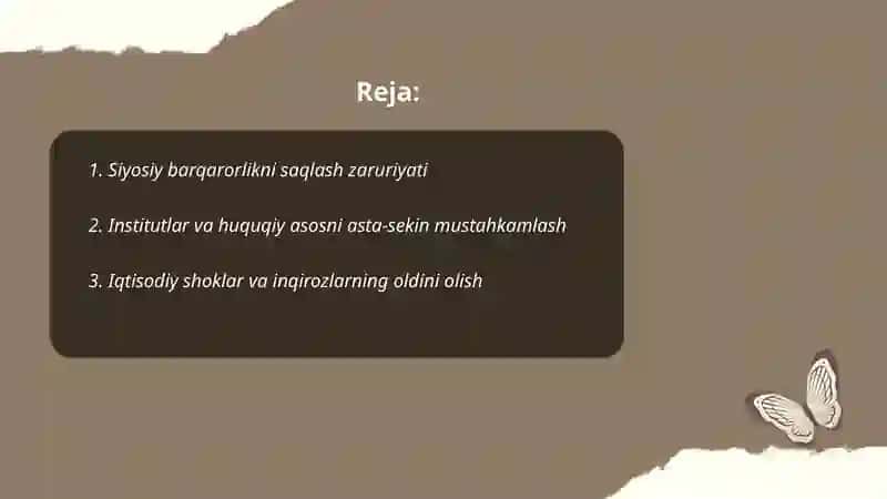 Siyosiy barqarorlikni saqlash zaruriyati 2