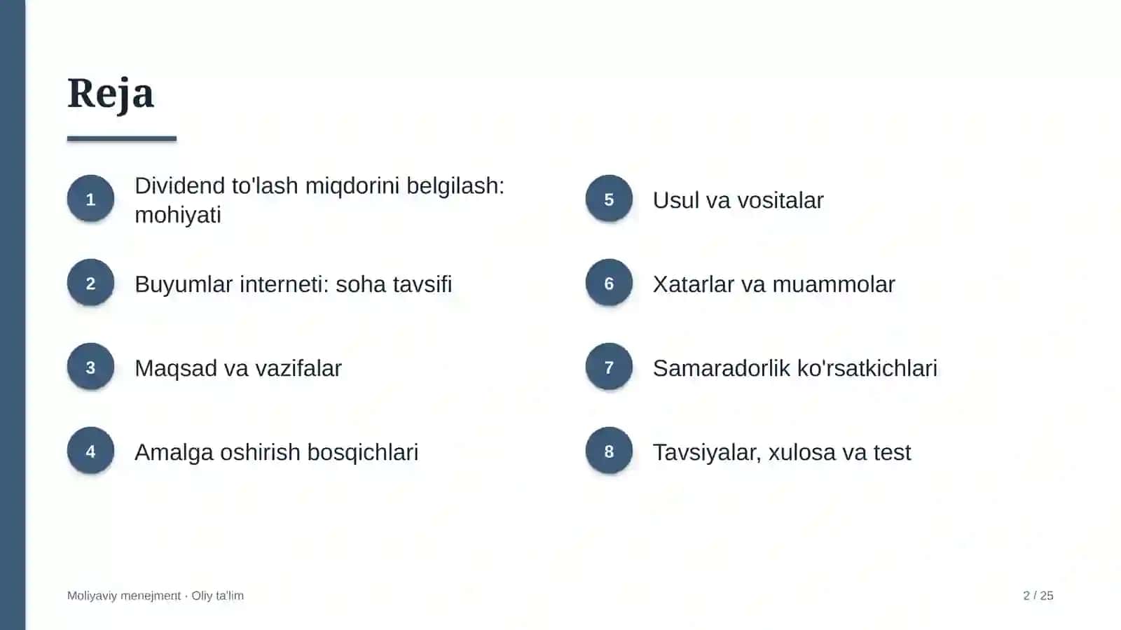 MOLIYAVIY MENEJMENT · OLIY TA'LIM 2