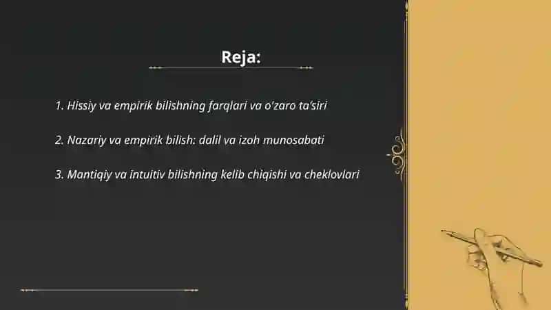 Farqli bilish turlari 2