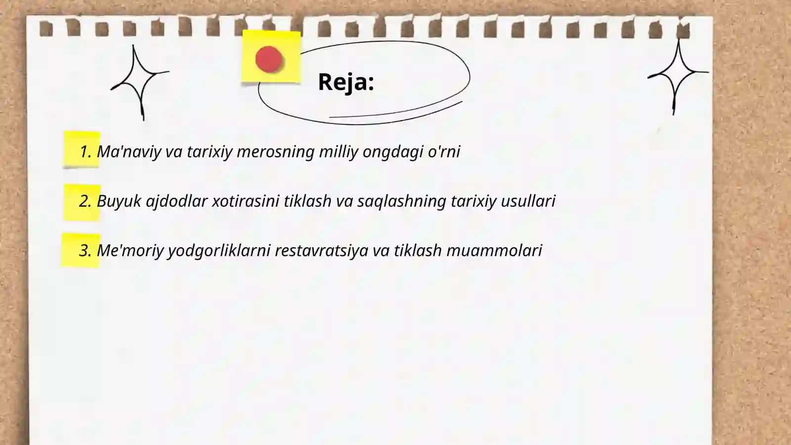 Ma'naviy va tarixiy merosga munosabat 2