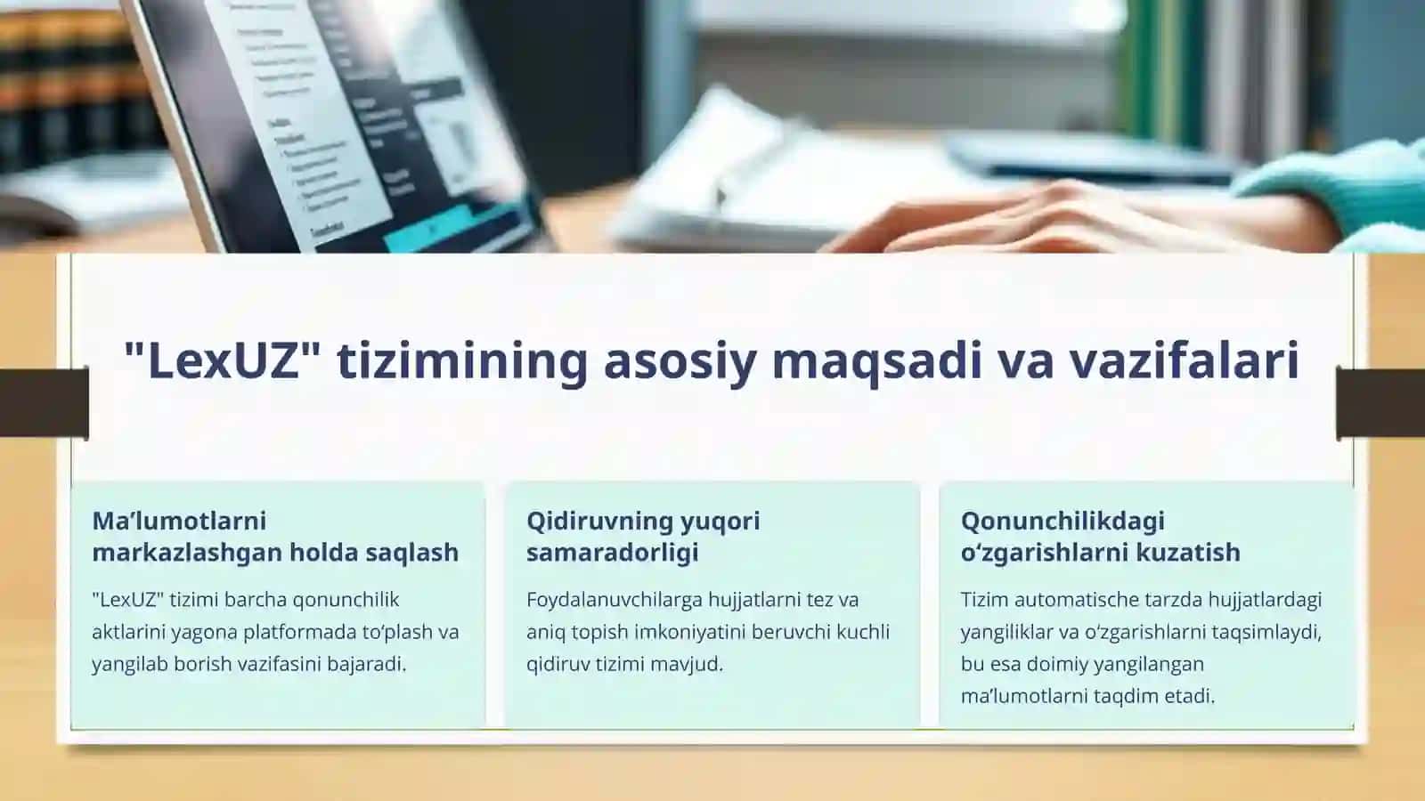 LexUZ tizimi va uning imkoniyatlari 2