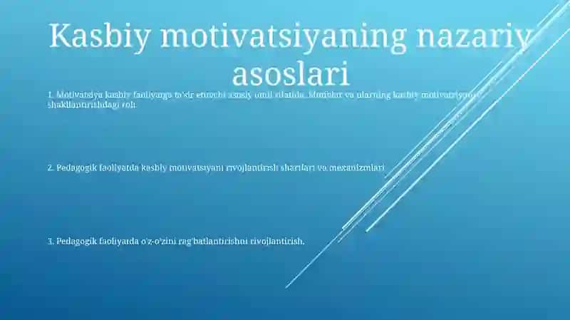 Pedagogik Faoliyatda Kasbiy Motivatsiyani Rivojlantirish 2