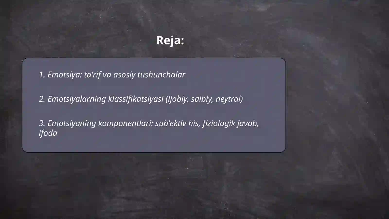 Emotsiya haqida tushuncha 2
