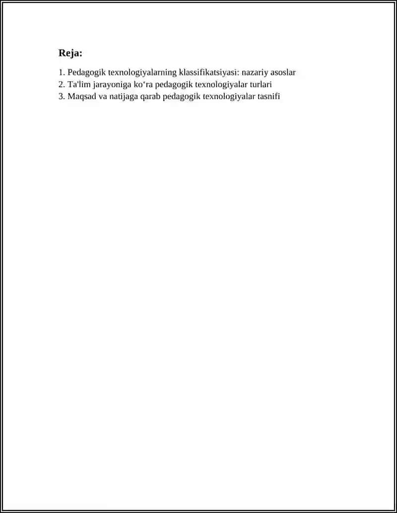 PEDAGOGIK TEXNOLOGIYANIN KLASSIFIKACIYASI 2