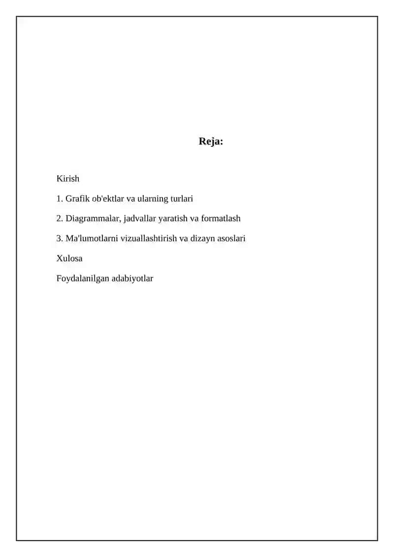 Grafik ob'ektlar va ularning turlari 2
