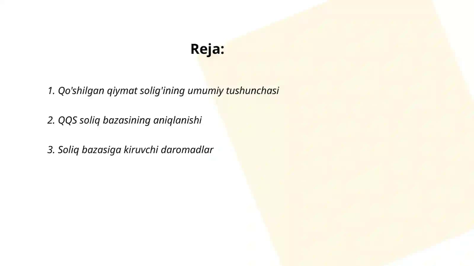 Qo’shilgan qiymat solig’ining soliq bazasi aniqlash tartibi 2