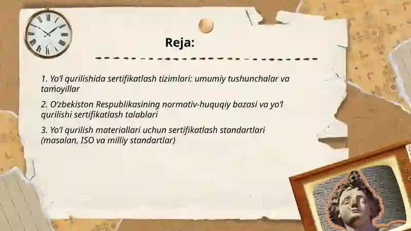 Yo‘l qurilishida sertifikatlash tizimlari 2