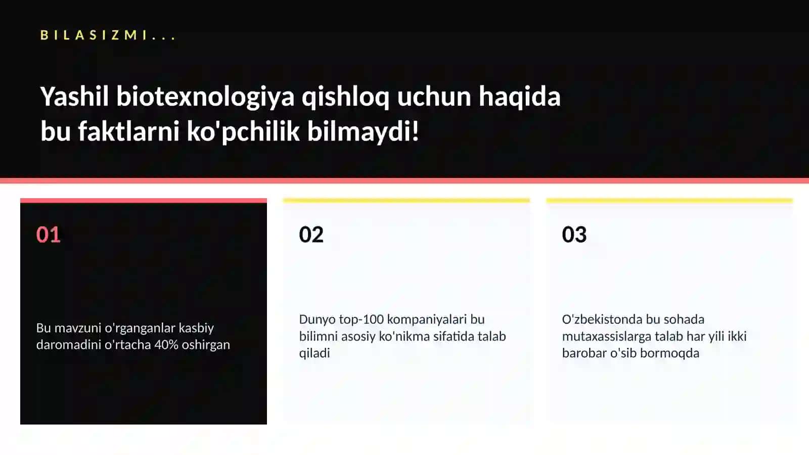 BIOTEXNOLOGIYA VA GENOMIKA 2