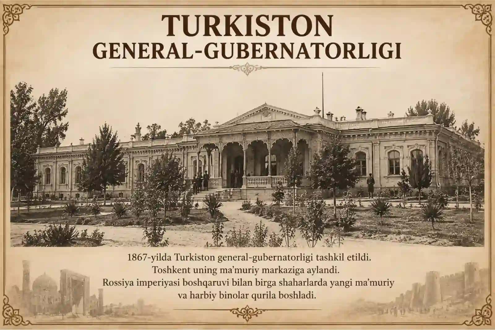 Rossiya imperiyasi mustamlakasi davrida Turkistonda madaniyat va san'at 2