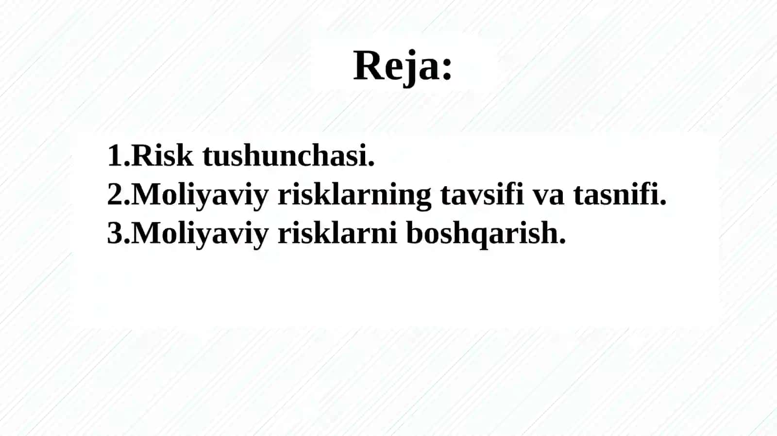 Moliyaviyrisklar 2