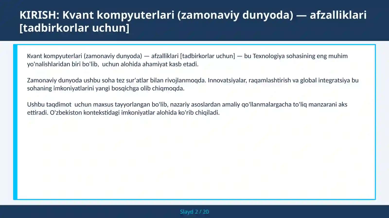 Kvant kompyuterlari (zamonaviy dunyoda) — afzalliklari [tadbirkorlar uchun] 2