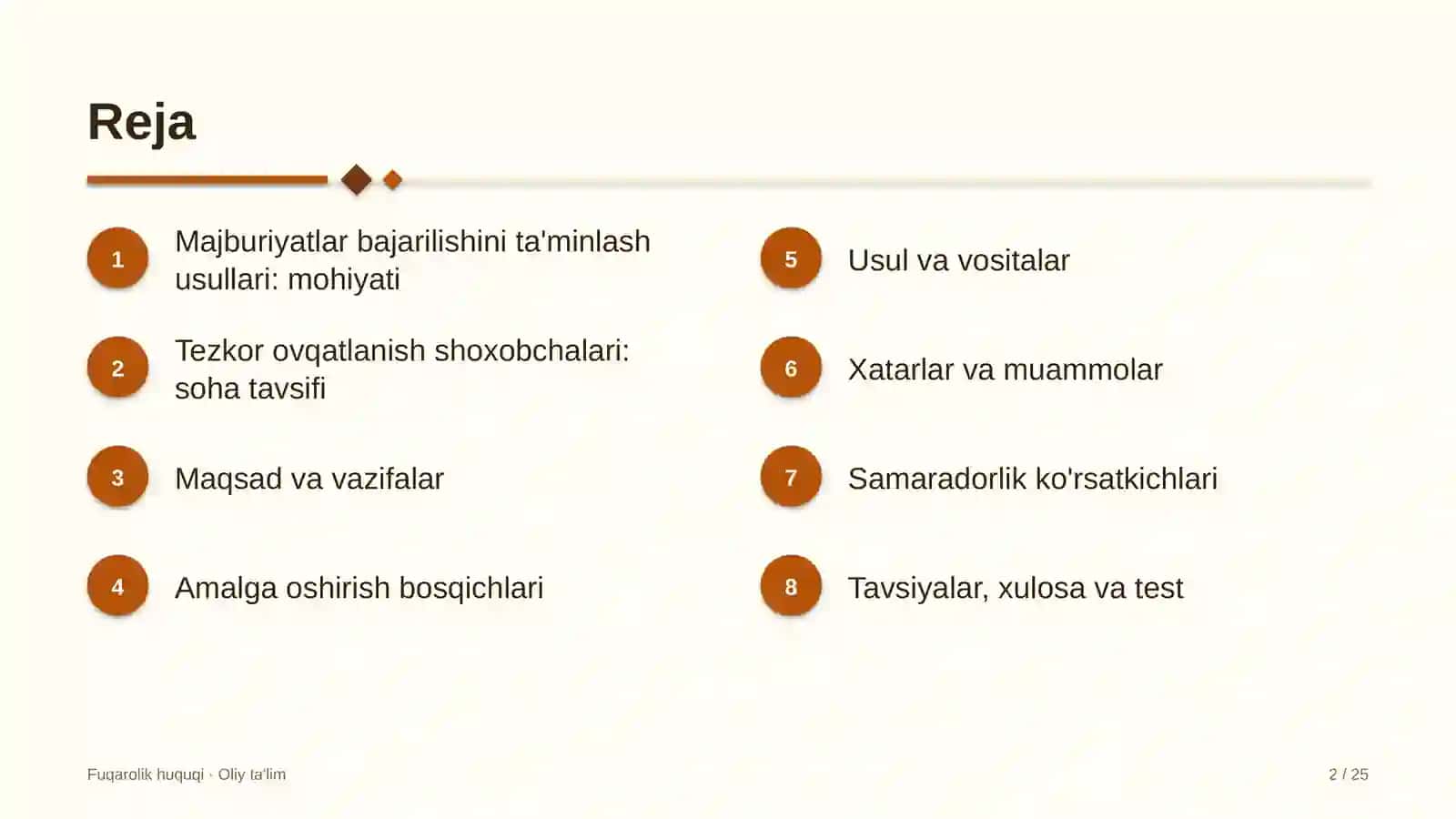 tezkor ovqatlanish shoxobchalarida majburiyatlar bajarilishini ta'minlash usullari 4995 2