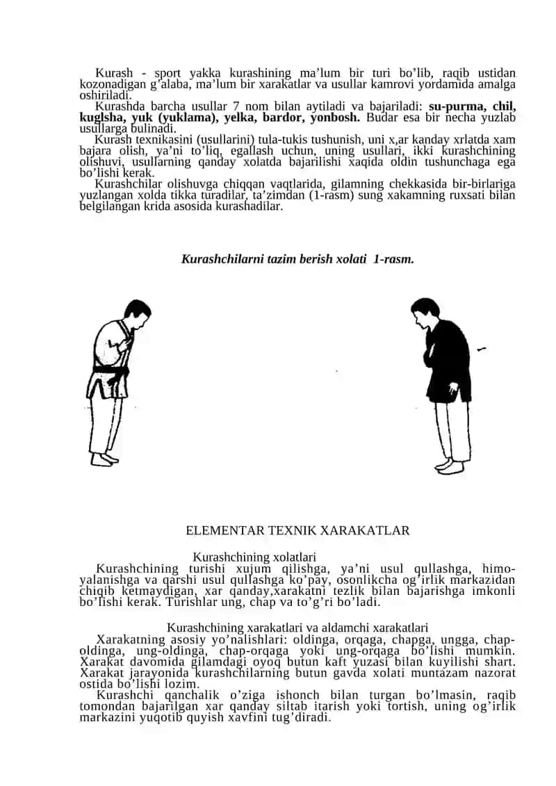 Kurash Texnikasi va Taktikasi 2