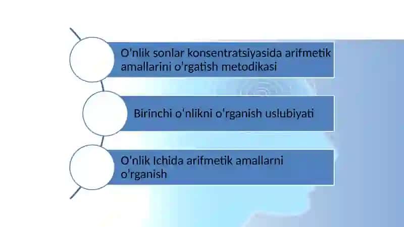 O’n ichida masalalar yechish metodlardan foydalanish 2
