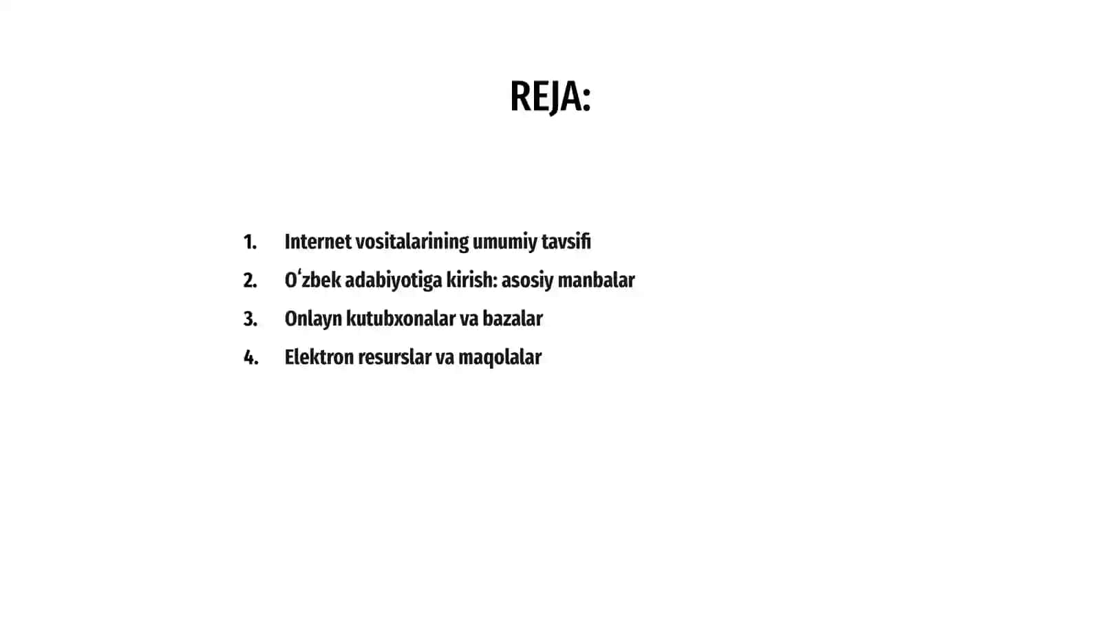 Internet vositalaridan foydalanib o'zbek adabiyotini o'rganish imkoniyatlari 2